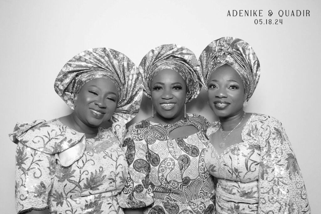 Black and white photo of African women