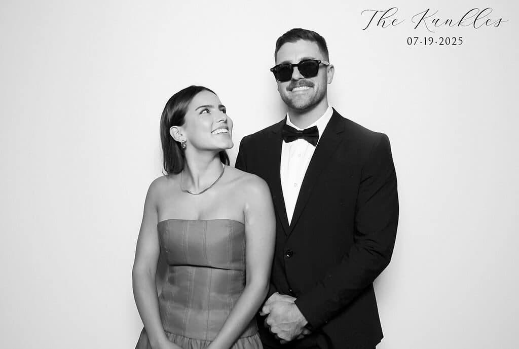 Black and white photo couples